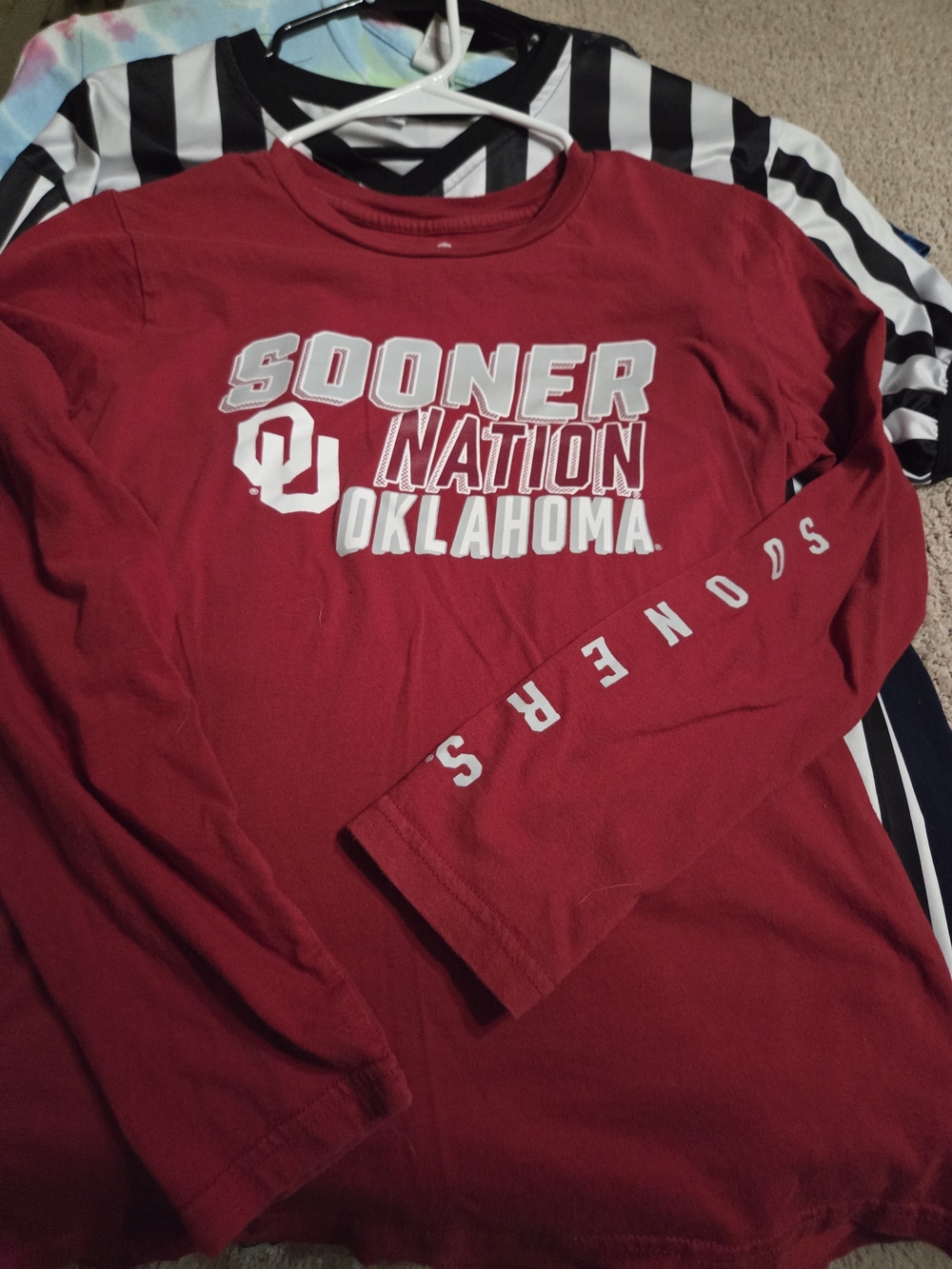 Oklahoma Sooners Kids Long-Sleeve Tee - Crimson